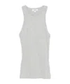 Agolde Ribbed Tank Top In Gray