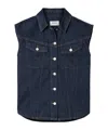 Agolde Sleeveless Vest In Blue