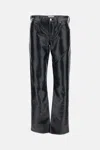 Agolde Five-pocket Trousers In Black