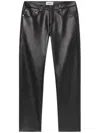 Agolde Slim-fit Black Denim Jeans In Black