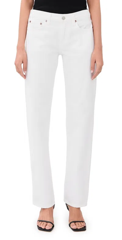 Agolde Slim Jeans Marshmallow In White