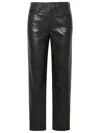 AGOLDE AGOLDE 'SLOANE' GREY RECYCLED LEATHER PANTS