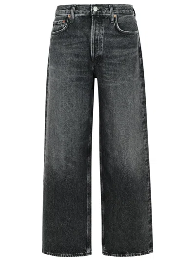 Agolde 'sluggy Baggy' Black Denim Jeans