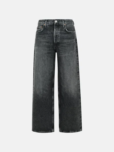 Agolde 'sluggy Baggy' Black Denim Jeans