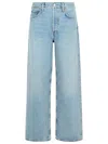 Agolde Lana Rigid Mid-rise Straight-leg Jeans In Blue