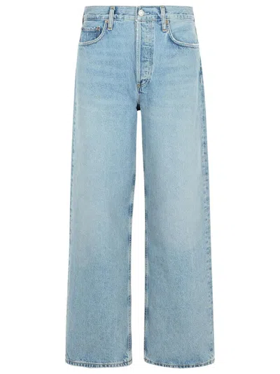 Agolde 'sluggy Baggy' Light Blue Denim Jeans