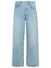 Agolde Lana Rigid Mid-rise Straight-leg Jeans In Blue