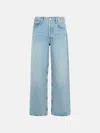 Agolde 'sluggy Baggy' Light Blue Denim Jeans In Light Blue