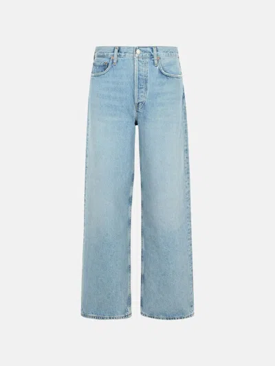 Agolde 'sluggy Baggy' Light Blue Denim Jeans