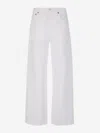 Agolde Low Curve Barrel-leg Jeans In White