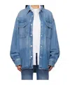 Agolde Snap Button Denim Shirt