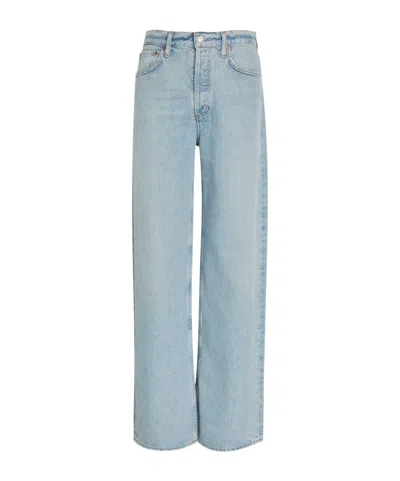 Agolde Solid Color Wide-leg Jeans In Pattern