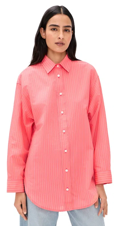 Agolde Sona Shirt Fontana Stripe/candy