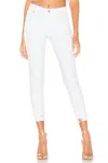 Agolde Sophie Crop Hi Rise Slim Jean In Sanction In White