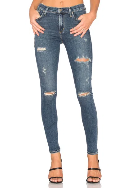 Agolde Sophie High Rise Skinny Jeans In Kansas City In Blue