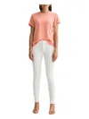 Agolde Sophie Mid Rise Ankle Jeans In Phantom In White