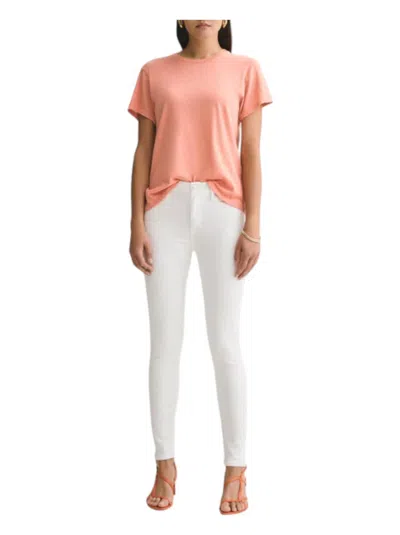 Agolde Sophie Mid Rise Ankle Jeans In Phantom In White