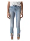 Agolde Sophie Mid Rise Ankle Jeans In Playback In Multi