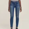 Agolde Sophie Speedway Midrise Skinny Jeans In Blue In Blue