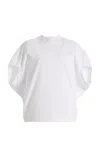Agolde Souline Cotton T-shirt In White