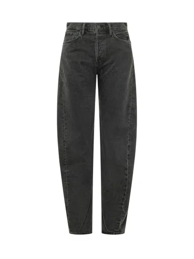 Agolde Spiral Jean In Black