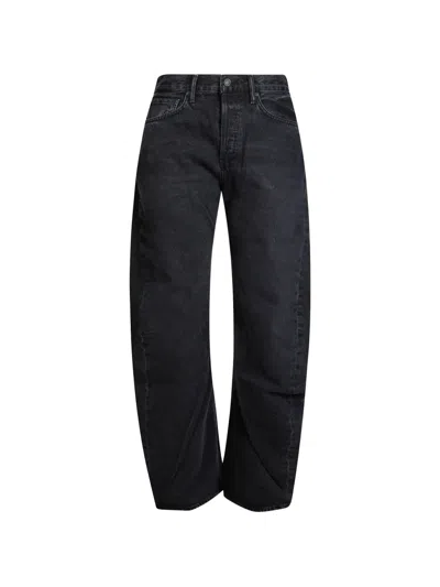 Agolde Spiral Jethestanen Denim Jeans For Women In Black