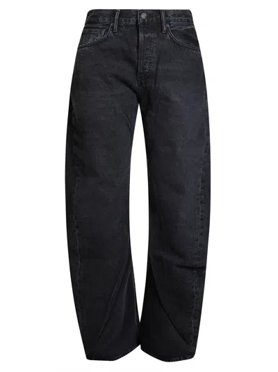 Agolde Spiral Jethestanen Denim Jeans For Women In Black
