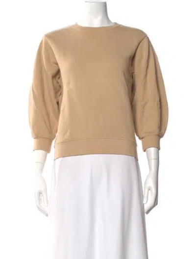 Pre-owned Agolde Square Neckline Sweater In Brown