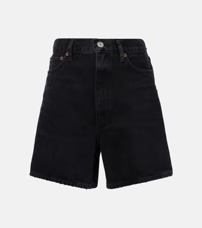 AGOLDE STELLA HIGH-RISE DENIM SHORTS