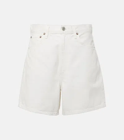Agolde Womens Fortune Cookie Stella High-rise Organic-cotton Denim Shorts
