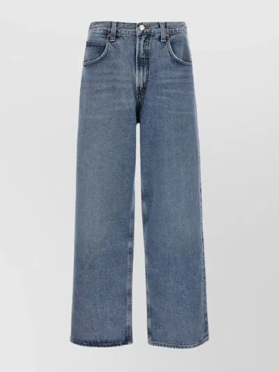 AGOLDE "STITCHED FUSION" DENIM TROUSERS