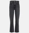 Agolde Stovepipe High-rise Slim Jeans In Grey
