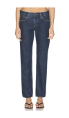 Agolde Kelly High-rise Straight Jeans In Blue