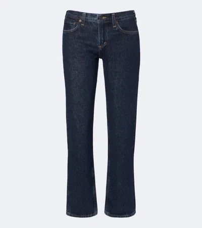 Agolde Stovepipe Straight Jeans In Blue