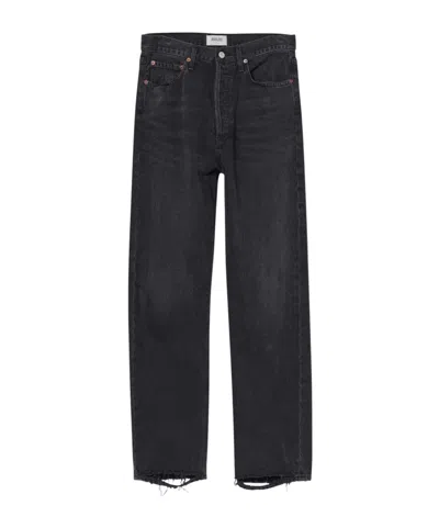 Agolde Straight Jeans In Black