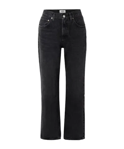 Agolde Low Slung Baggy Jeans In Black