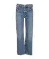 Agolde V-waist Baggy Jeans In Blue