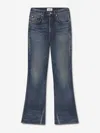 Agolde Denim Trousers With Belt Loops In Blue