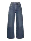 Agolde Balloon Straight Jeans In Dark Wash
