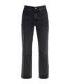 Agolde Nico Stretch High Rise Slim Fit Jeans In Black