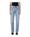 Agolde Straight Jeans Pants In Blue