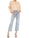 Agolde Straight Leg 90s Crop Jeans In Echo In Multi