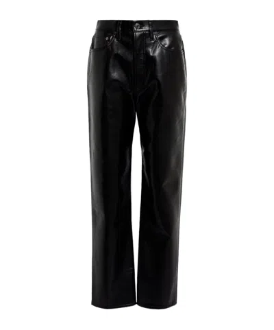 Agolde Straight-leg Casual Pants In Black