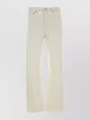 Agolde Straight Leg Denim Trousers With Pockets And Loops In White