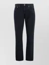Agolde Regenerated Denim Straight Leg Trousers In Black