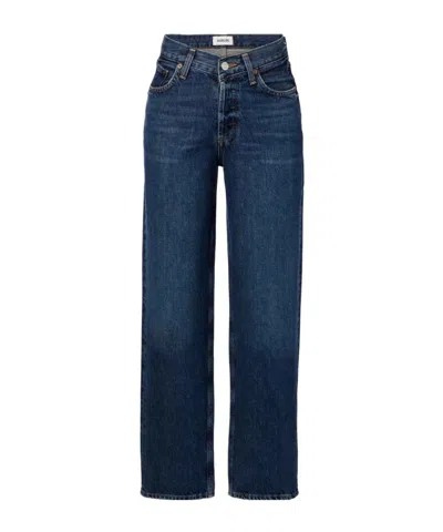Agolde Straight-leg Jeans In Black
