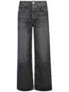 Agolde Low Slung Baggy Jeans In Black