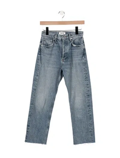 Pre-owned Agolde Straight Leg Jeans In Blue