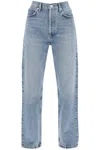 AGOLDE STRAIGHT LEG JEANS FROM THE 90S WITH HIGH WAIST