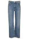 Agolde V-waist Baggy Jeans In Blue